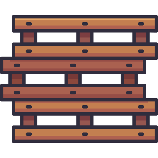 Ícono de tarimas de madera